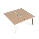 10БДК.269 Стол системы Бенч, сдвоенный, на 2 рабочих места - конечный (1400*1235*750) 10БДК.269 - фото 257206