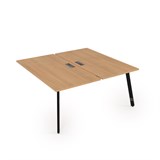 10БДК.279 Стол системы Бенч, сдвоенный, на 2 рабочих места - конечный (1400*1435*750) 10БДК.279 - фото 257285