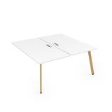 10БДК.289 Стол системы Бенч, сдвоенный, на 2 рабочих места - конечный (1400*1635*750) 10БДК.289 - фото 257381