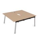 10БДНВ.264 Стол системы БЕНЧ, сдвоенный, на 2 рабочих места - начальный (1600*1235*750) 10БДНВ.264 - фото 257951