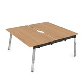 10БДНВ.269 Стол системы БЕНЧ, сдвоенный, на 2 рабочих места - начальный (1400*1235*750) 10БДНВ.269 - фото 258031