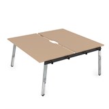 10БДНВ.274 Стол системы БЕНЧ, сдвоенный, на 2 рабочих места - начальный (1600*1435*750) 10БДНВ.274 - фото 258044