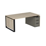 15СОУ.2010 Стол рабочий на опорной угловой тумбе (2060*1030*750) 15СОУ.2010 - фото 260143