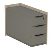 15ТОУЯ.610 Тумба опорная, угловая с ящиками (УНИВЕРСАЛЬНАЯ: ПРАВАЯ/ЛЕВАЯ) (984*404*670) 15ТОУЯ.610 - фото 260171