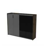 15ШДС.1402 Шкаф средний, со стеклом, двусоставный (1768*460*1400) 15ШДС.1402 - фото 260250