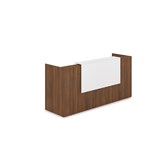 1КР-ДС.001 Комплект Ресепшн с фартуком ЛДСП (2432*762*1161) (без подсветки) 1КР-ДС.001 - фото 261483