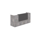 1КР-ДС.001 Комплект Ресепшн с фартуком ЛДСП (2432*762*1161) (без подсветки) 1КР-ДС.001 - фото 261501