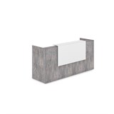 1КР-ДС.001 Комплект Ресепшн с фартуком ЛДСП (2432*762*1161) (без подсветки) 1КР-ДС.001 - фото 261503