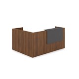 1КР-ДС.102.1 Комплект Ресепшн с фартуком ЛДСП (2344*1777*1161) (с подсветкой) 1КР-ДС.102.1 - фото 261679