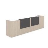 1КР-ДС.202 Комплект Ресепшн с фартуком ЛДСП (3854*761*1161) (без подсветки) 1КР-ДС.202 - фото 261737