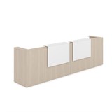 1КР-ДС.202 Комплект Ресепшн с фартуком ЛДСП (3854*761*1161) (без подсветки) 1КР-ДС.202 - фото 261739