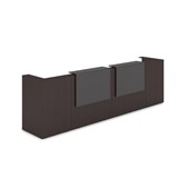 1КР-ДС.202 Комплект Ресепшн с фартуком ЛДСП (3854*761*1161) (без подсветки) 1КР-ДС.202 - фото 261749