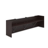 1КР-ДС.202 Комплект Ресепшн с фартуком ЛДСП (3854*761*1161) (без подсветки) 1КР-ДС.202 - фото 261752