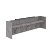 1КР-ДС.202 Комплект Ресепшн с фартуком ЛДСП (3854*761*1161) (без подсветки) 1КР-ДС.202 - фото 261758