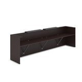 1КР-ДС.202.1 Комплект Ресепшн с фартуком ЛДСП (3854*761*1161) (с подсветкой) 1КР-ДС.202.1 - фото 261776