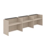 1КР-КЛ.003.1 Комплект Ресепшн с фартуком HPL (4264*750*1149) (с подсветкой) 1КР-КЛ.003.1 - фото 261951