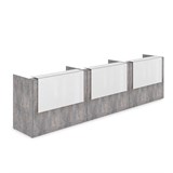 1КР-КЛ.003.1 Комплект Ресепшн с фартуком HPL (4264*750*1149) (с подсветкой) 1КР-КЛ.003.1 - фото 261960