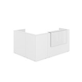 1КР-КЛ.102 Комплект Ресепшн с фартуком HPL (2344*1765*1149) (без подсветки) 1КР-КЛ.102 - фото 261978