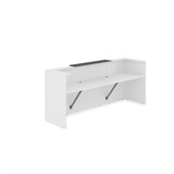 1КР-КЛ.201 Комплект Ресепшн с фартуком HPL (2654*749*1149) (без подсветки) 1КР-КЛ.201 - фото 262035