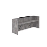 1КР-КЛ.201 Комплект Ресепшн с фартуком HPL (2654*749*1149) (без подсветки) 1КР-КЛ.201 - фото 262055