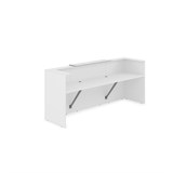 1КР-КЛ.201.1 Комплект Ресепшн с фартуком HPL (2654*749*1149) (с подсветкой) 1КР-КЛ.201.1 - фото 262063