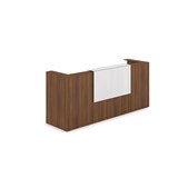 1КР-КЛ.201.1 Комплект Ресепшн с фартуком HPL (2654*749*1149) (с подсветкой) 1КР-КЛ.201.1 - фото 262074