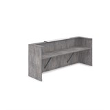 1КР-КЛ.201.1 Комплект Ресепшн с фартуком HPL (2654*749*1149) (с подсветкой) 1КР-КЛ.201.1 - фото 262081