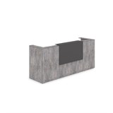 1КР-КЛ.201.1 Комплект Ресепшн с фартуком HPL (2654*749*1149) (с подсветкой) 1КР-КЛ.201.1 - фото 262082