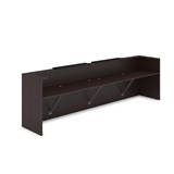 1КР-КЛ.202.1 Комплект Ресепшн с фартуком HPL (3854*749*1149) (с подсветкой) 1КР-КЛ.202.1 - фото 262121