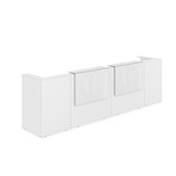 1КР-КЛ.202.1 Комплект Ресепшн с фартуком HPL (3854*749*1149) (с подсветкой) 1КР-КЛ.202.1 - фото 262122