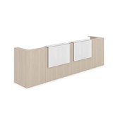 1КР-КЛ.202.1 Комплект Ресепшн с фартуком HPL (3854*749*1149) (с подсветкой) 1КР-КЛ.202.1 - фото 262128