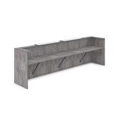 1КР-КЛ.202.1 Комплект Ресепшн с фартуком HPL (3854*749*1149) (с подсветкой) 1КР-КЛ.202.1 - фото 262141