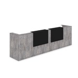 1КР-КЛ.202.1 Комплект Ресепшн с фартуком HPL (3854*749*1149) (с подсветкой) 1КР-КЛ.202.1 - фото 262144