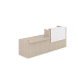 1КРС-ДС.007 Комплект Ресепшн с фартуком ЛДСП (2832*901*1161) (без подсветки) 1КРС-ДС.007 - фото 262150