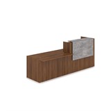 1КРС-ДС.007.1 Комплект Ресепшн с фартуком ЛДСП (2832*901*1161) (с подсветкой) 1КРС-ДС.007.1 - фото 262178