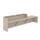 1КРС-ДС.008 Комплект Ресепшн с фартуком ЛДСП (4232*901*1161) (без подсветки) 1КРС-ДС.008 - фото 262199