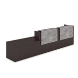 1КРС-ДС.008 Комплект Ресепшн с фартуком ЛДСП (4232*901*1161) (без подсветки) 1КРС-ДС.008 - фото 262210