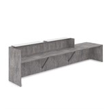 1КРС-ДС.008 Комплект Ресепшн с фартуком ЛДСП (4232*901*1161) (без подсветки) 1КРС-ДС.008 - фото 262223