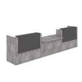 1КРС-ДС.009 Комплект Ресепшн с фартуком ЛДСП (4232*901*1161) (без подсветки) 1КРС-ДС.009 - фото 262272