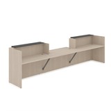 1КРС-ДС.009.1 Комплект Ресепшн с фартуком ЛДСП (4232*901*1161) (с подсветкой) 1КРС-ДС.009.1 - фото 262279