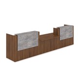 1КРС-ДС.009.1 Комплект Ресепшн с фартуком ЛДСП (4232*901*1161) (с подсветкой) 1КРС-ДС.009.1 - фото 262282