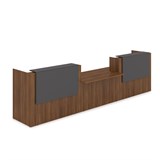 1КРС-ДС.009.1 Комплект Ресепшн с фартуком ЛДСП (4232*901*1161) (с подсветкой) 1КРС-ДС.009.1 - фото 262284