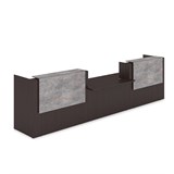 1КРС-ДС.009.1 Комплект Ресепшн с фартуком ЛДСП (4232*901*1161) (с подсветкой) 1КРС-ДС.009.1 - фото 262288