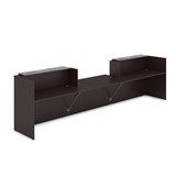 1КРС-ДС.009.1 Комплект Ресепшн с фартуком ЛДСП (4232*901*1161) (с подсветкой) 1КРС-ДС.009.1 - фото 262289