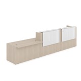 1КРС-КЛ.008.1 Комплект Ресепшн с фартуком HPL (4232*901*1149) (с подсветкой) 1КРС-КЛ.008.1 - фото 262404