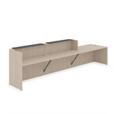 1КРС-КЛ.008.1 Комплект Ресепшн с фартуком HPL (4232*901*1149) (с подсветкой) 1КРС-КЛ.008.1 - фото 262407