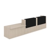 1КРС-КЛ.008.1 Комплект Ресепшн с фартуком HPL (4232*901*1149) (с подсветкой) 1КРС-КЛ.008.1 - фото 262408