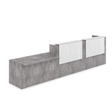 1КРС-КЛ.008.1 Комплект Ресепшн с фартуком HPL (4232*901*1149) (с подсветкой) 1КРС-КЛ.008.1 - фото 262416