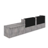 1КРС-КЛ.008.1 Комплект Ресепшн с фартуком HPL (4232*901*1149) (с подсветкой) 1КРС-КЛ.008.1 - фото 262420