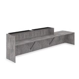 1КРС-КЛ.008.1 Комплект Ресепшн с фартуком HPL (4232*901*1149) (с подсветкой) 1КРС-КЛ.008.1 - фото 262421